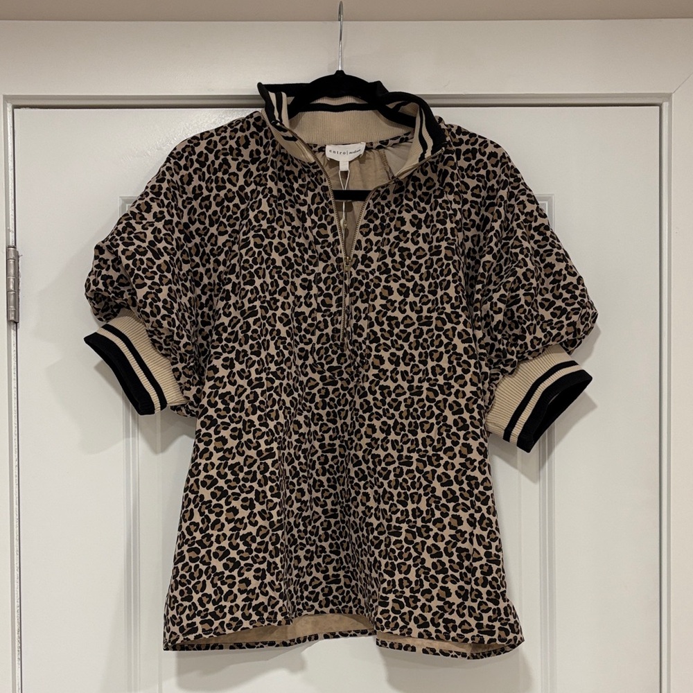 NWT Entro Leopard Print Shirt